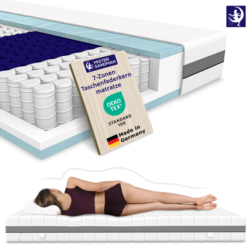Matelas à ressorts ensachés - 2 degrés de fermeté H3/H4