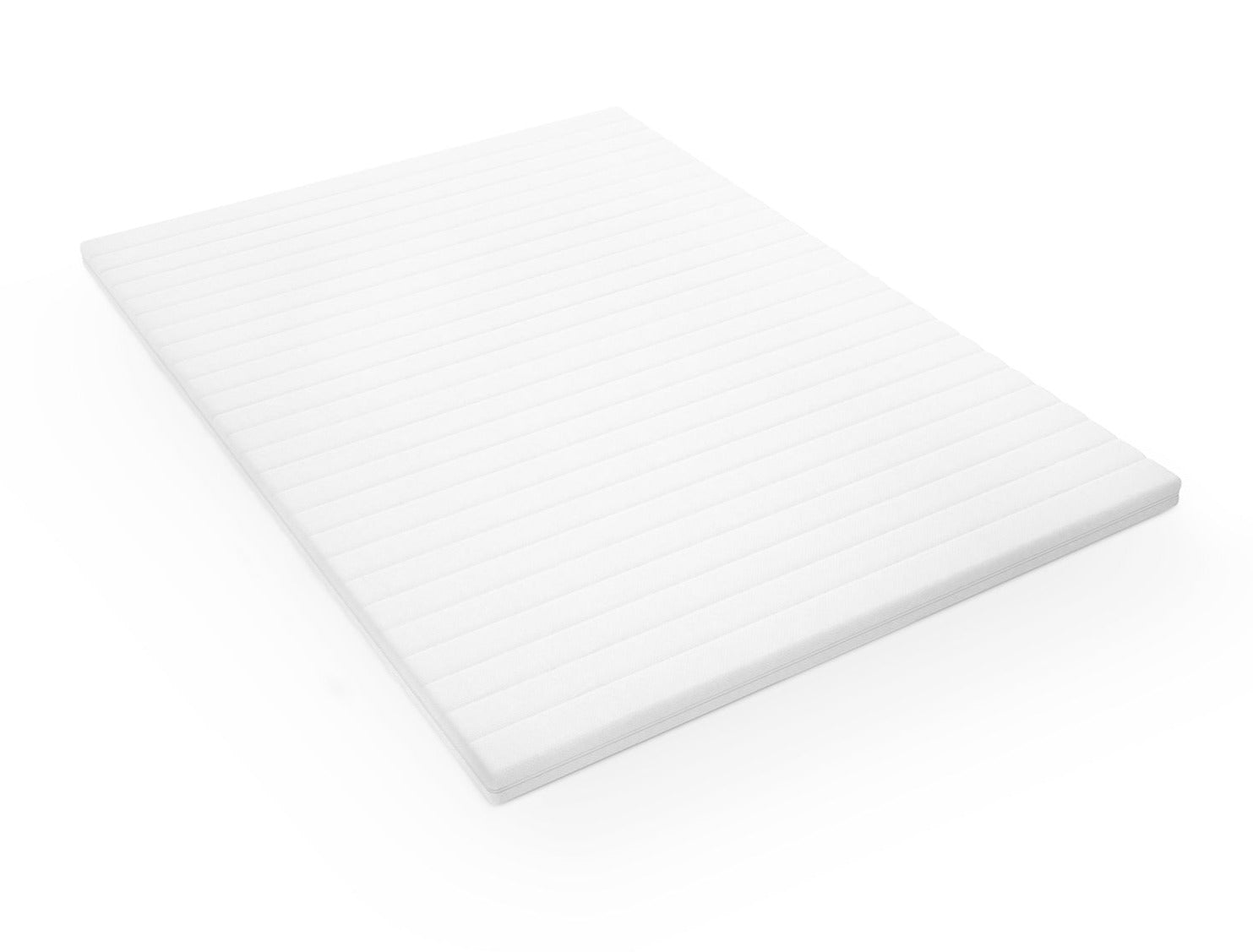 Kaltschaum Topper 5cm schräg von oben – komfortable Matratzenauflage für besseren Schlaf und Matratzen-Schutz