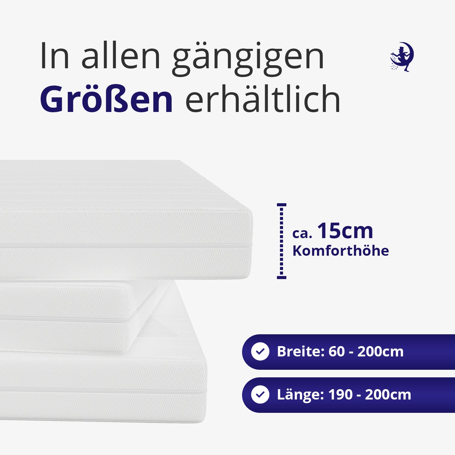 Matelas en mousse gel - Housse microfibre
